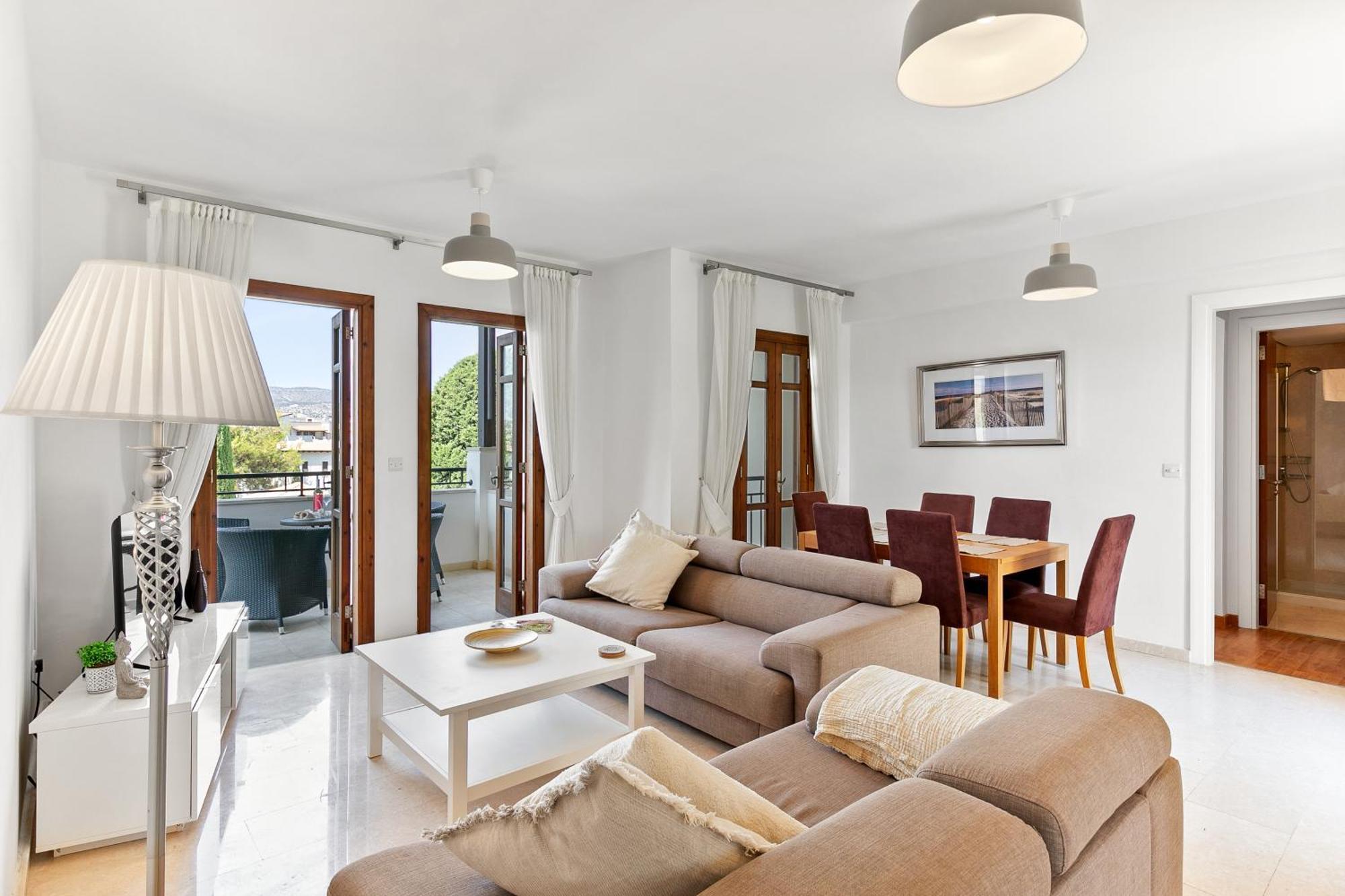 2 Bedroom Apartment Chloe With Communal Pool, Aphrodite Hills Resort Kouklia Exteriör bild